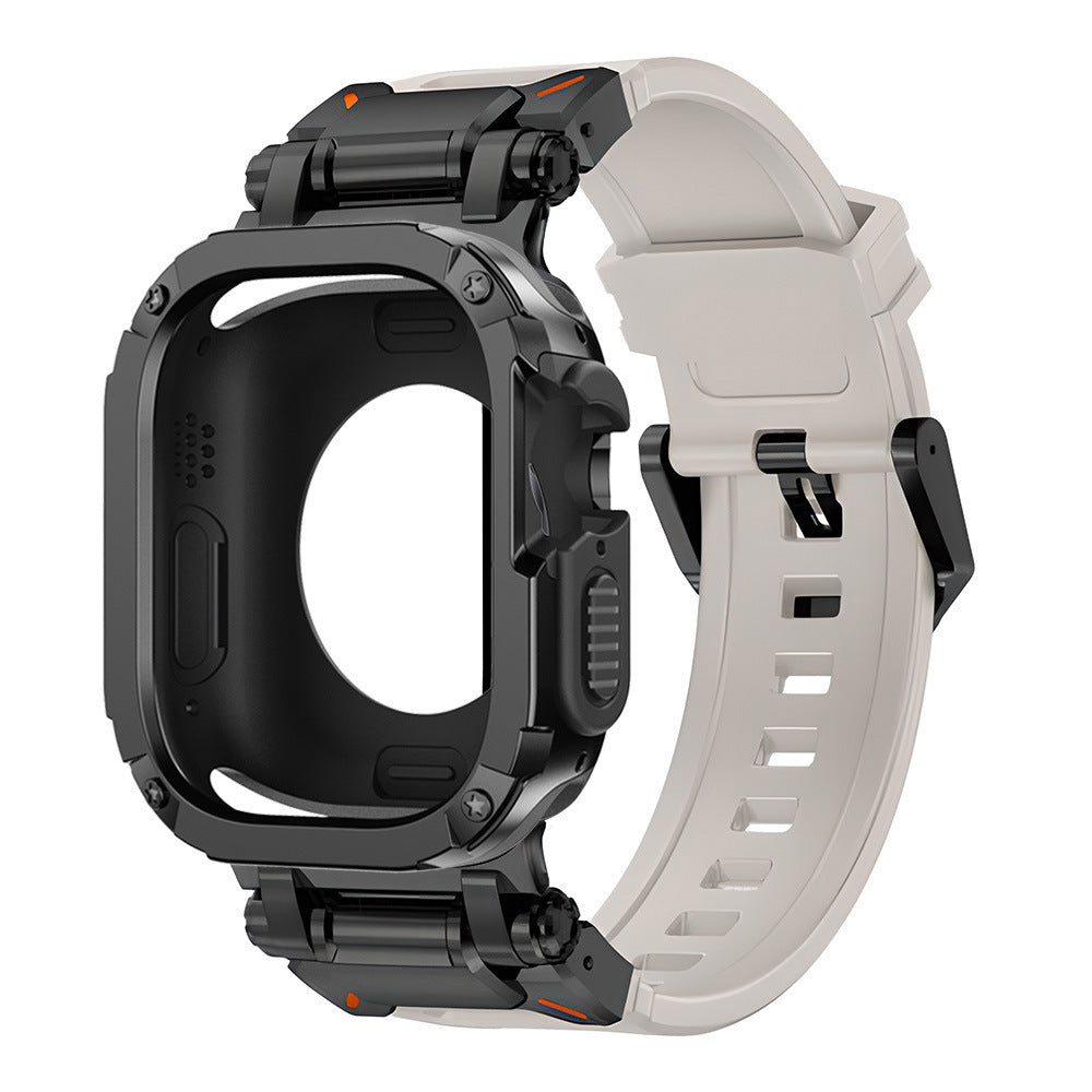 RavenTac Fluoro Gummibånd Med 2-i-1 TPU PC Cover Til Apple Watch