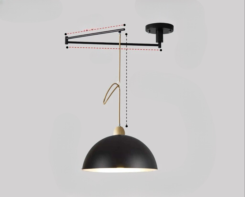 Moderne Loftlampe med Justerbare Lysarme til Fleksibel Belysning