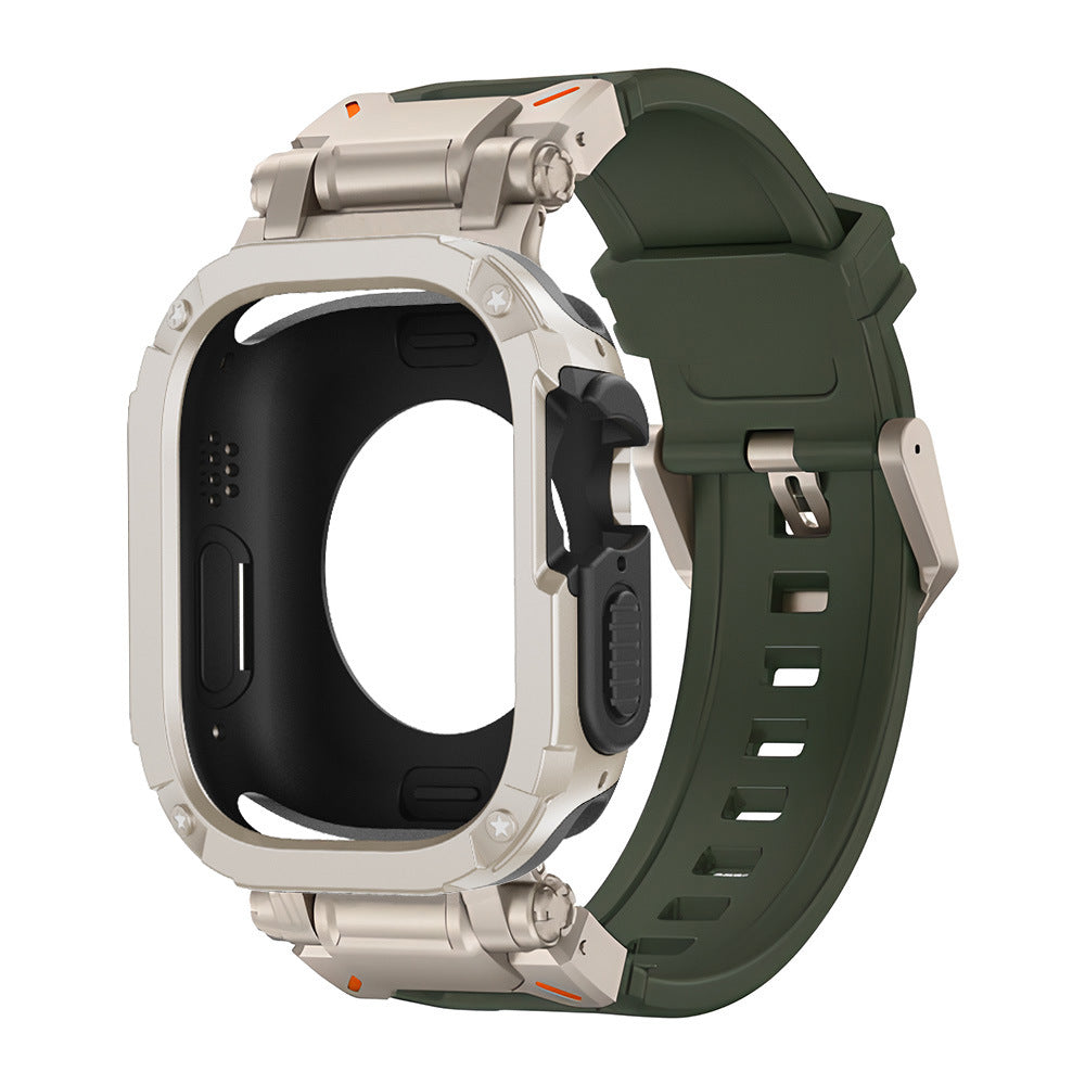 RavenTac Fluoro Gummibånd Med 2-i-1 TPU PC Cover Til Apple Watch