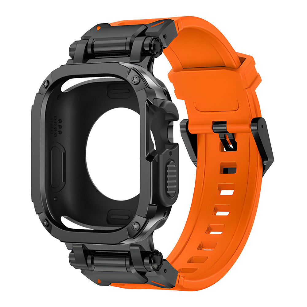 RavenTac Fluoro Gummibånd Med 2-i-1 TPU PC Cover Til Apple Watch