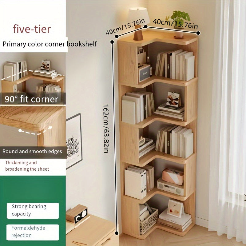 CornerWood Solid Wood Corner Cabinet – Kompakt og Praktisk