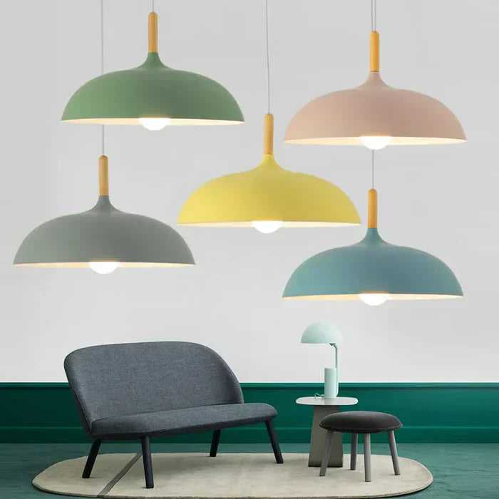 NordOak – LED Loftlampe i egetræ skandinavisk – Moderne & holdbar
