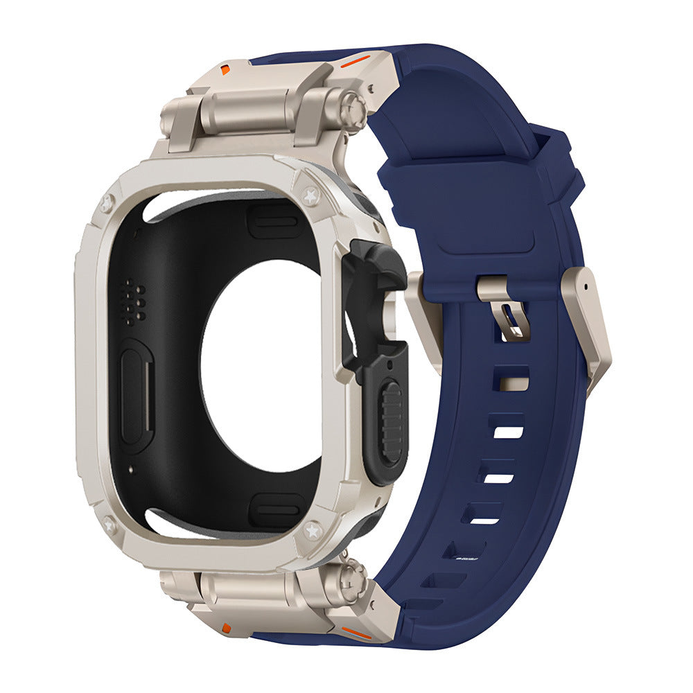 RavenTac Fluoro Gummibånd Med 2-i-1 TPU PC Cover Til Apple Watch