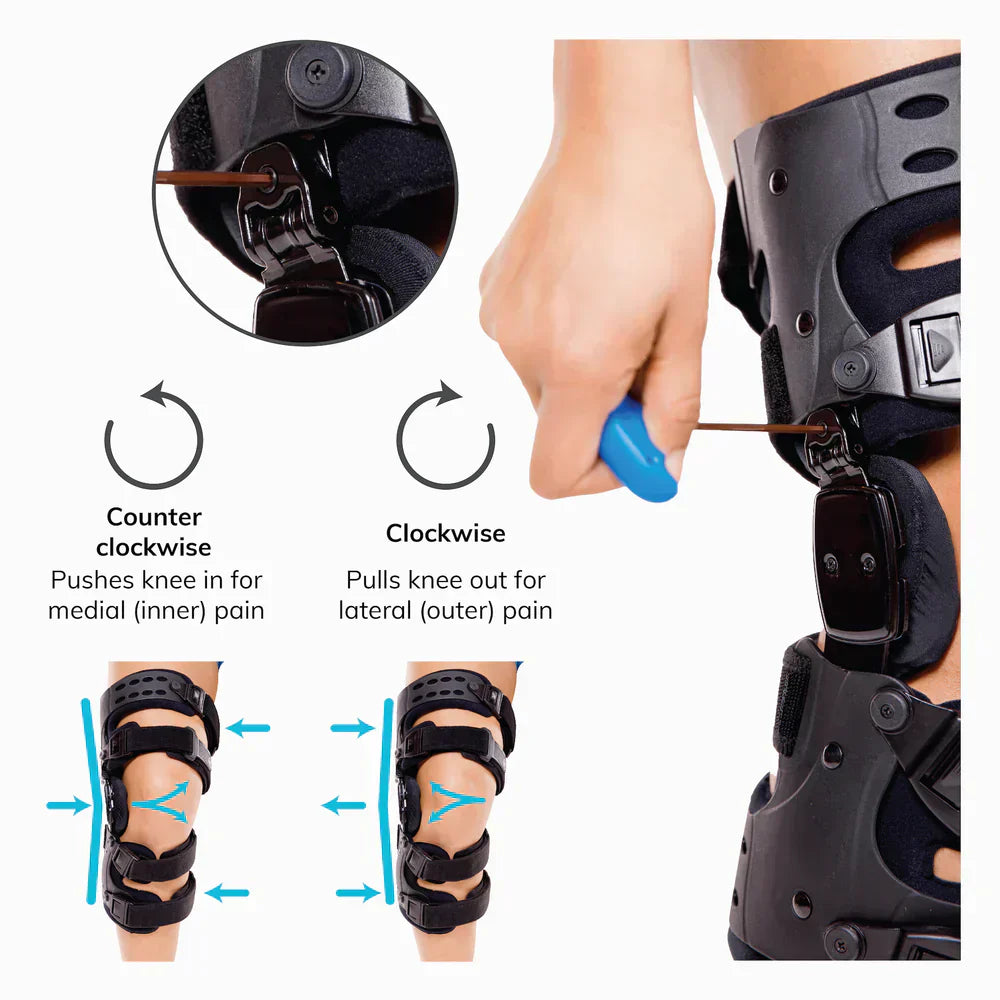 Osteoarthrose Aflastningsknæskinne – Medial & Lateral Støtte til Ledsmerter ved Knogle-mod-Knogle