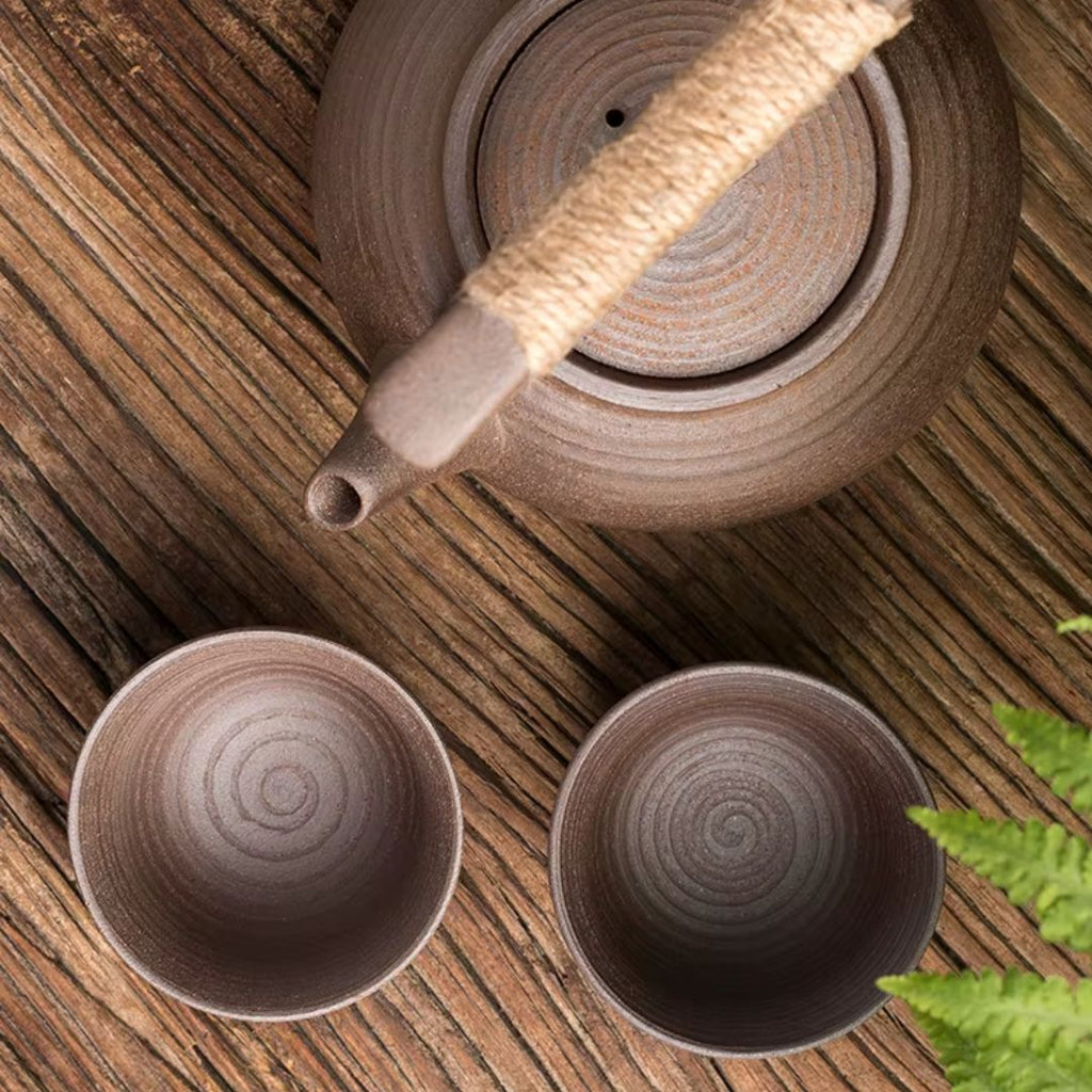 Keramisk Teapot med Varmere til Afslappende Te-Øjeblikke derhjemme
