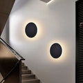 GlowAura - Moderne rund metalvæg lampe til natbord/stue