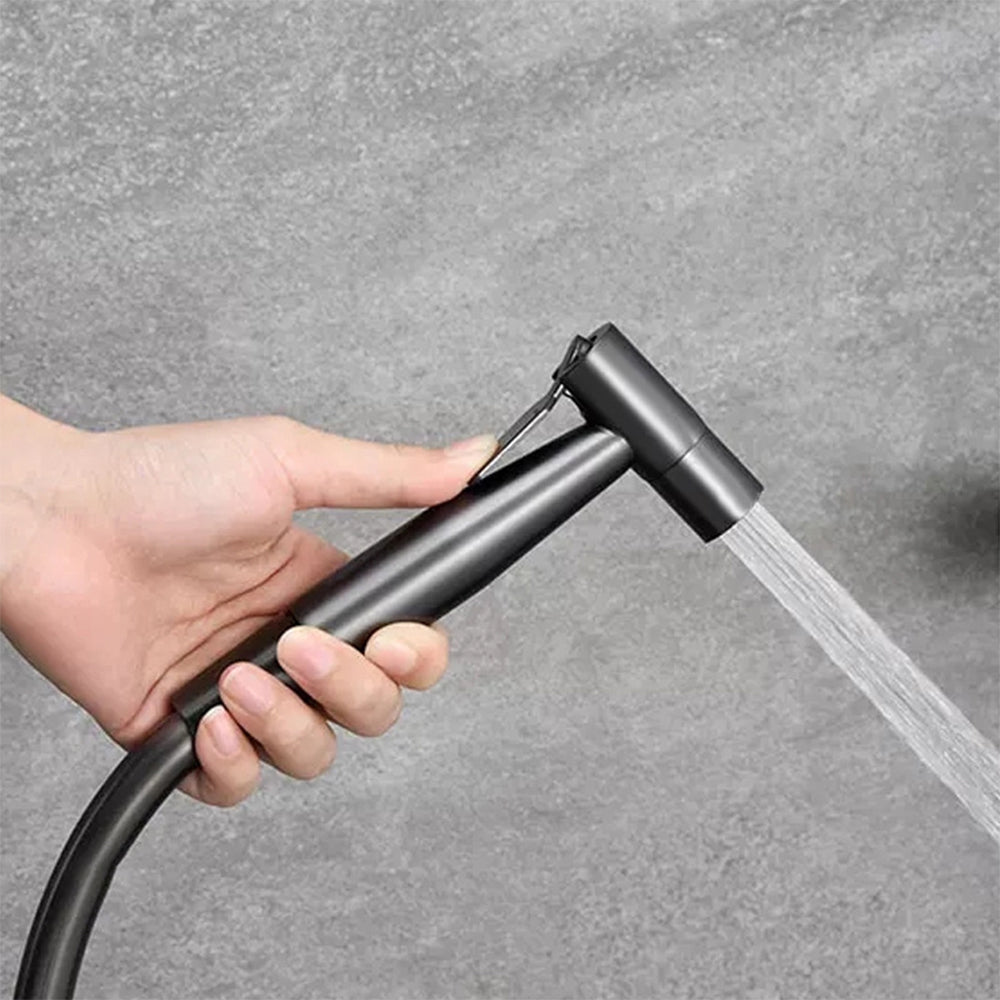 Nuvoro Hygienisk Håndholdt Bidet Sprayer Til Toilet Med Rustfrit Stål Gunmetal Grå