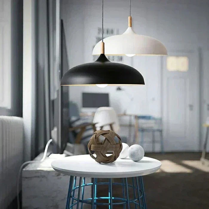 NordOak – LED Loftlampe i egetræ skandinavisk – Moderne & holdbar