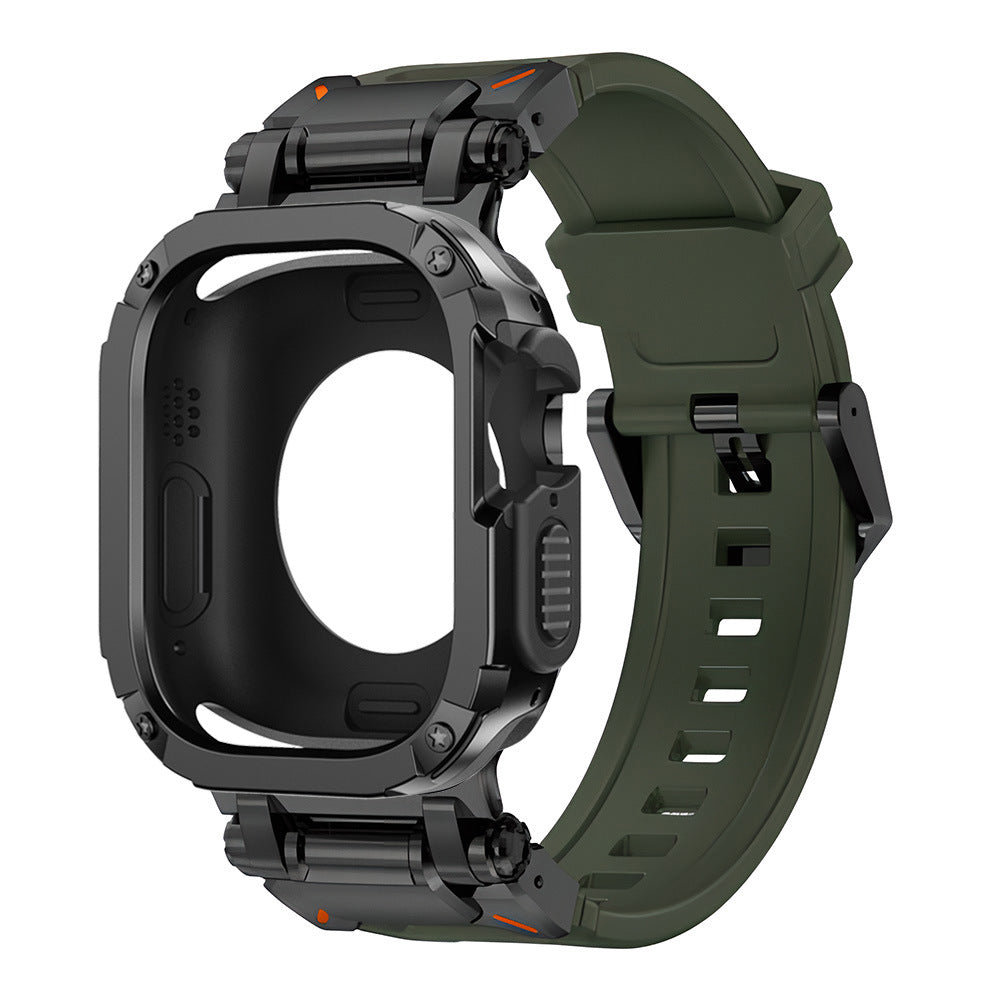 RavenTac Fluoro Gummibånd Med 2-i-1 TPU PC Cover Til Apple Watch
