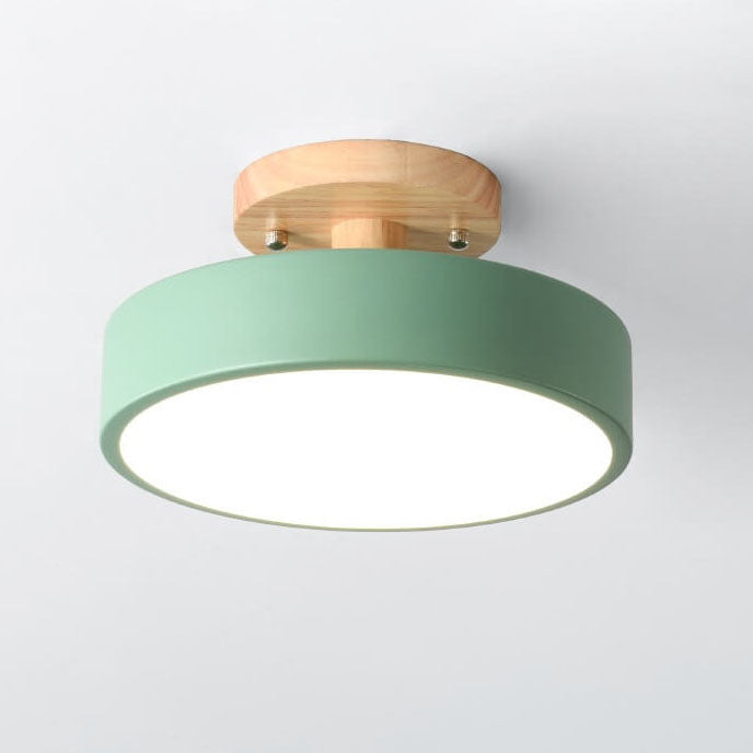 LED Rund Loftlampe | Nordisk Design | Semi-Nedsænket Montering | Økonomisk Indendørs Belysning
