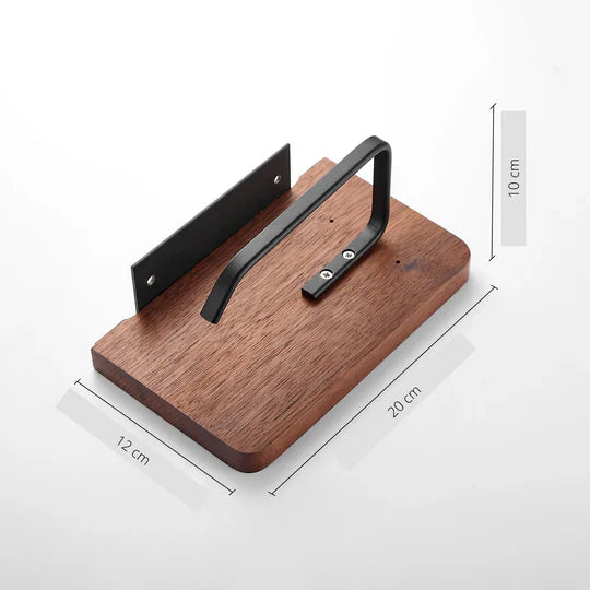 WoodGuard - Elegant toiletrulleholder i træ til dine essentielle ting