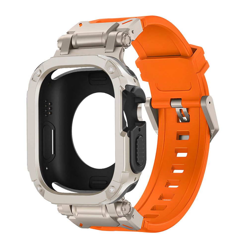 RavenTac Tactical Fluoro Gummibånd og TPU PC 2-i-1 Cover til Apple Watch | Petprovac