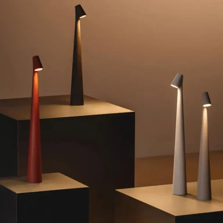Nordisk minimalistisk design stemningslampe | Trådløs | LED | Læselampe | Middagslampe