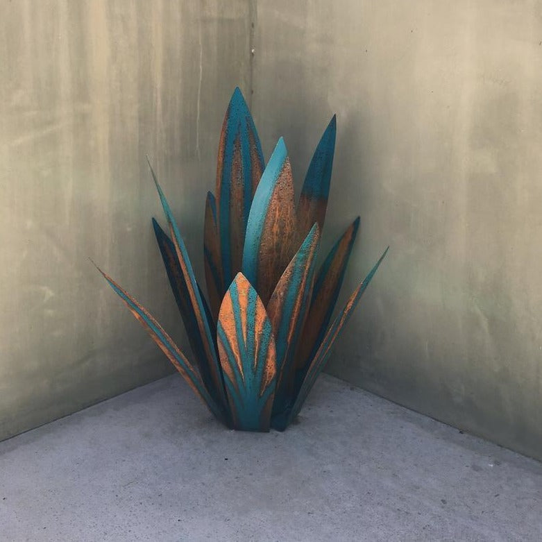 Metall Agave Gartendekoration – Rustbestandigt design med jordstik