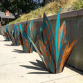 Metall Agave Gartendekoration – Rustbestandigt design med jordstik