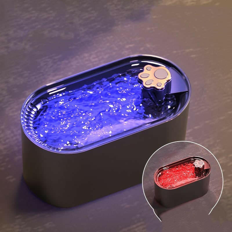 Bolendo Pet Ultra-stille Vanddispenser med LED-belysning Vandfontæne