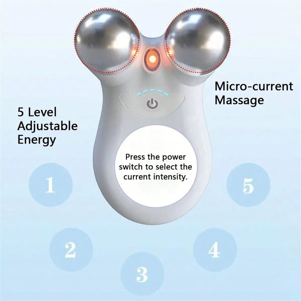 Professionel ansigtsmassageapparat med mikrostrøm for fastere, glattere hud