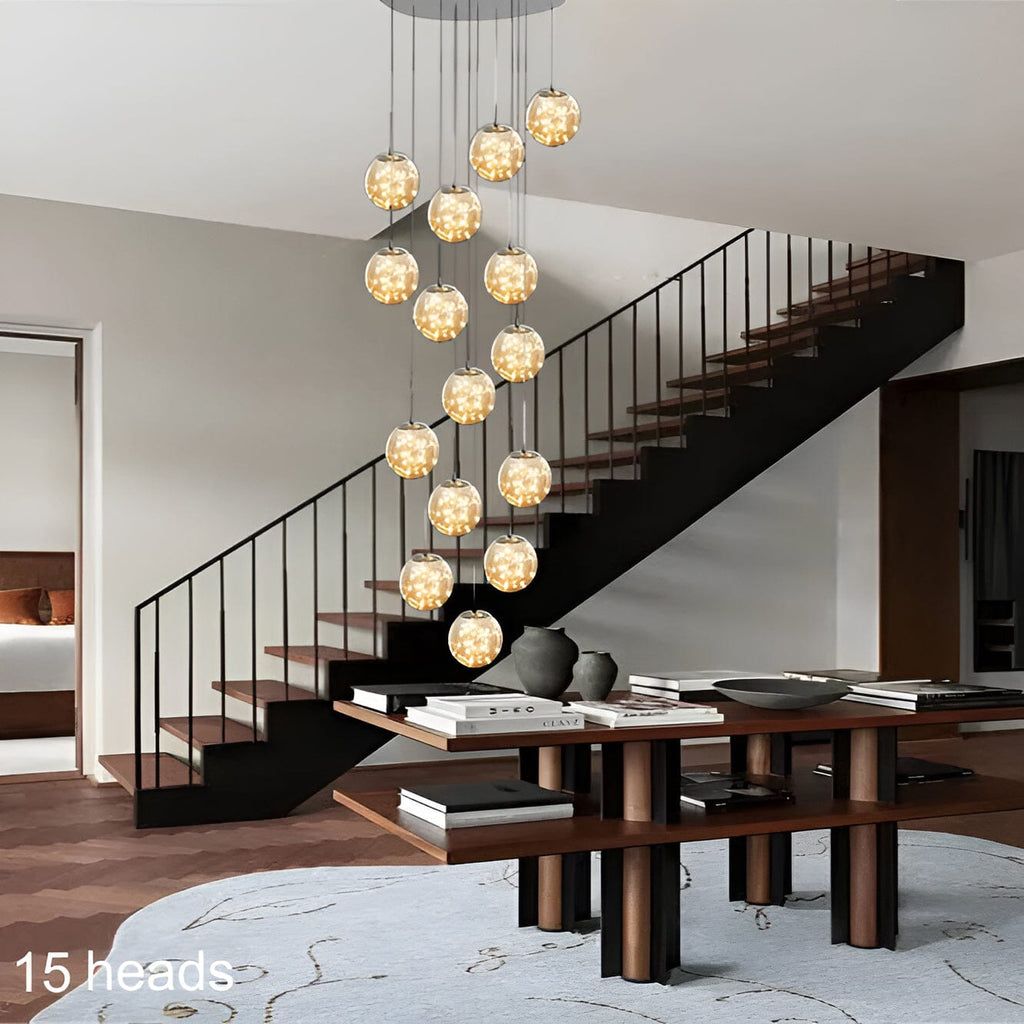 LuminaOrb Glas Globus Trappe Kranse Ambient Glow
