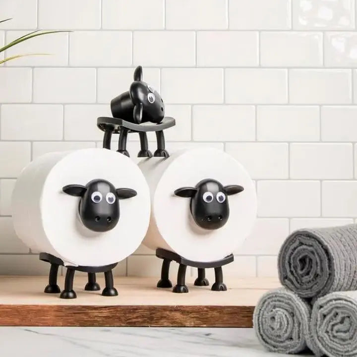 (1+1 Gratis) Charmerende Får-Toiletpapirholder