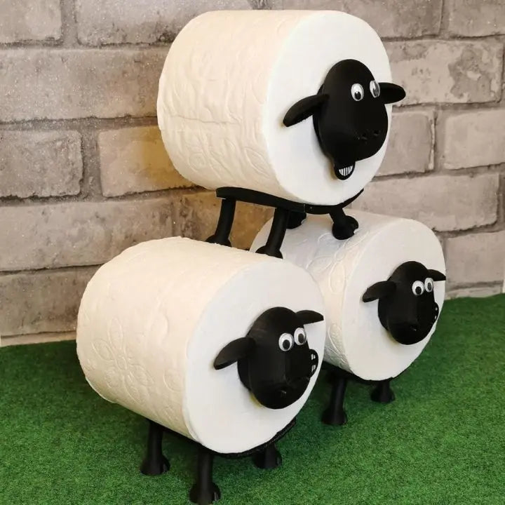 (1+1 Gratis) Charmerende Får-Toiletpapirholder