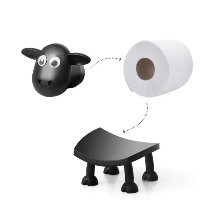 (1+1 Gratis) Charmerende Får-Toiletpapirholder