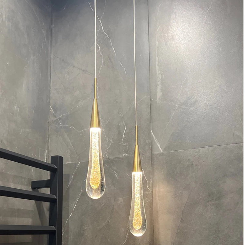 Suspension LED dæmpbar lampe i glas