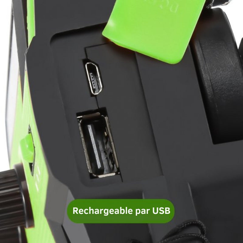 Multifunktionel solradio med powerbank 4000 mAh