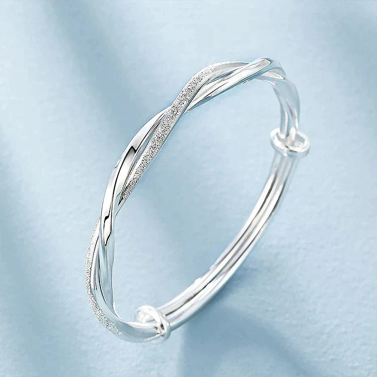 Flettet Sterling Sølv Armbånd Fra Timeless Elara Til Kvinder