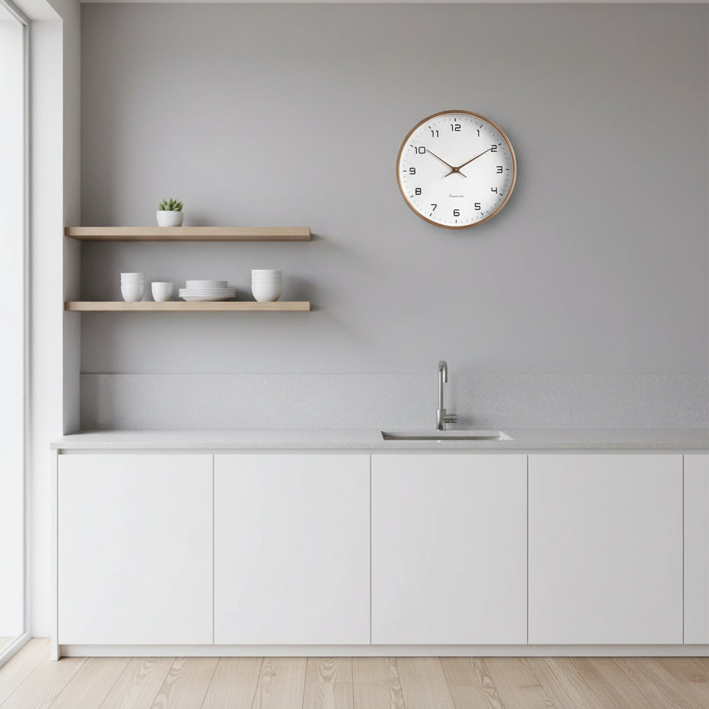 Claryo Skandinavisk Trævægur Minimalistisk Design