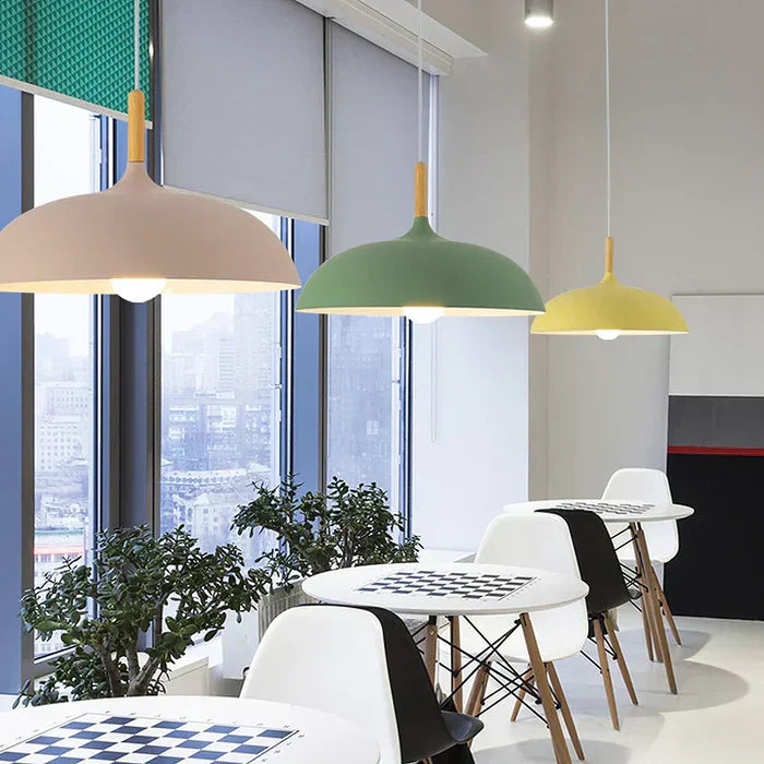 NordOak – LED Loftlampe i egetræ skandinavisk – Moderne & holdbar