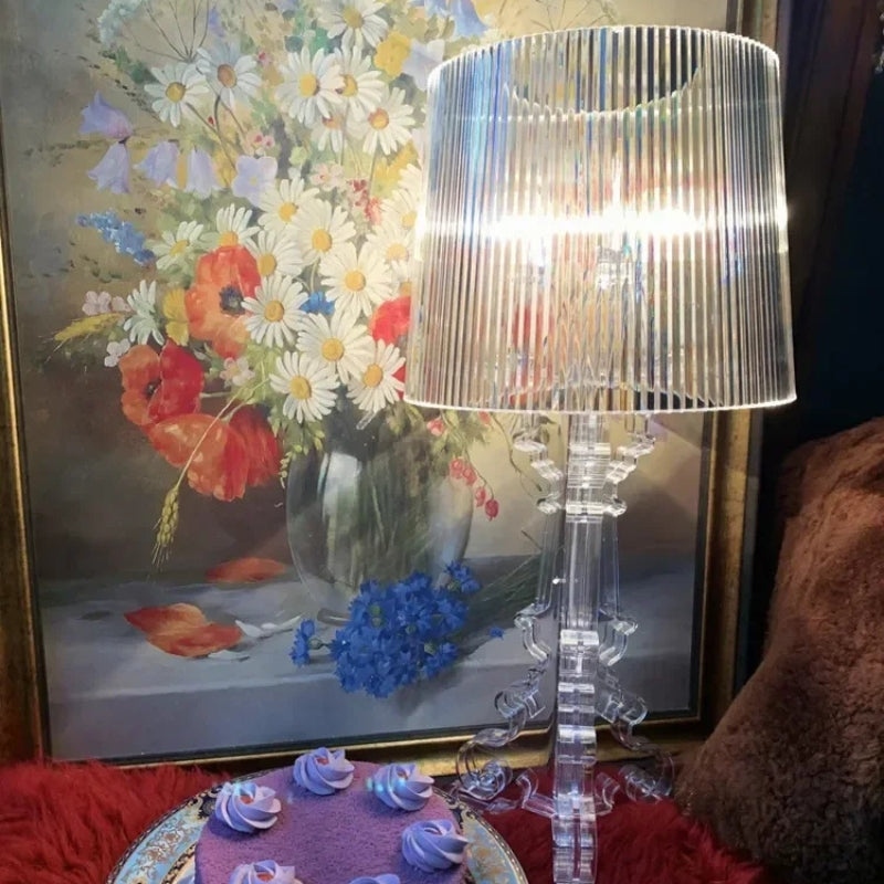 Sengebordslampe i akryl