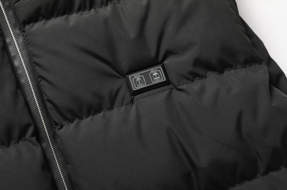 Opvarmet Unisex Jakke med Justerbar Varme og Vandafvisende Materiale