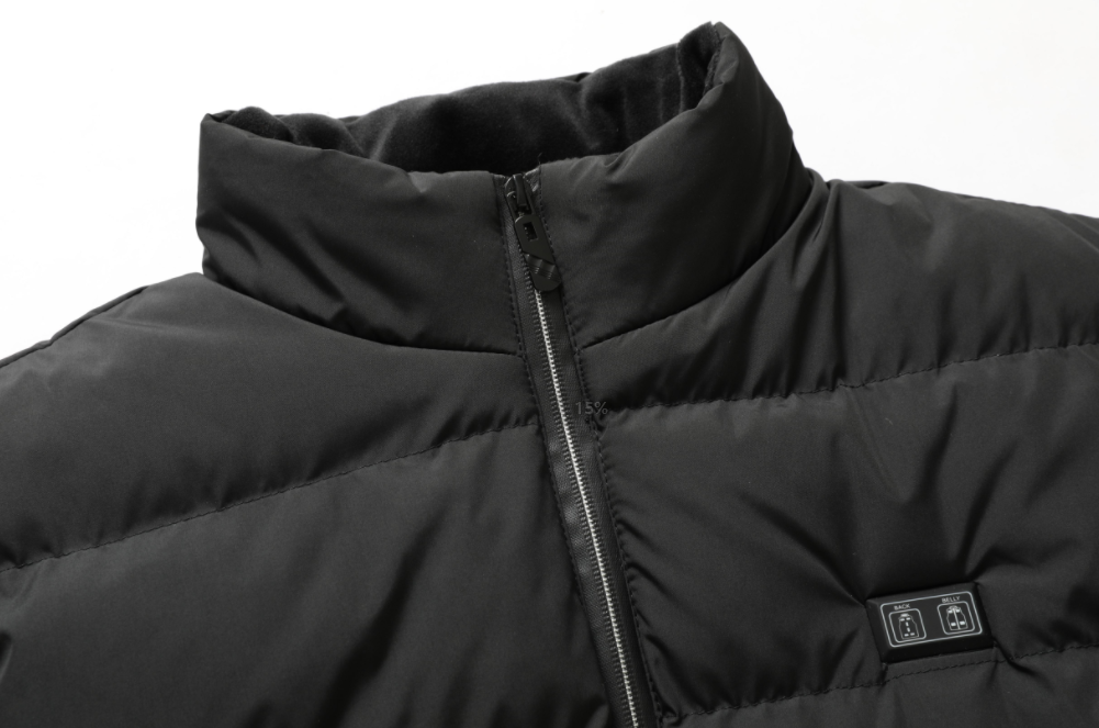 Opvarmet Unisex Jakke med Justerbar Varme og Vandafvisende Materiale