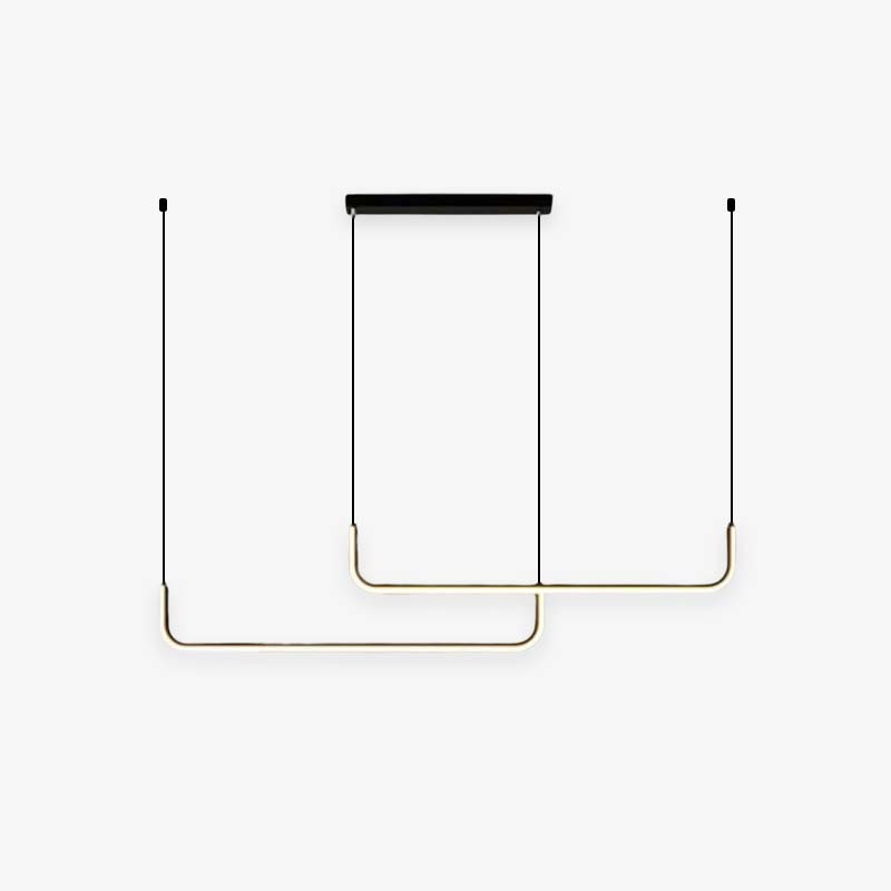 EdgeGlow Pendel LED Lys Med Metal Konstruktion Og Silikone Belægning