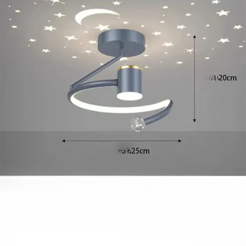 LED loftlamper med stjernehimmel – Moderne pendellampe design til børneværelse og stue