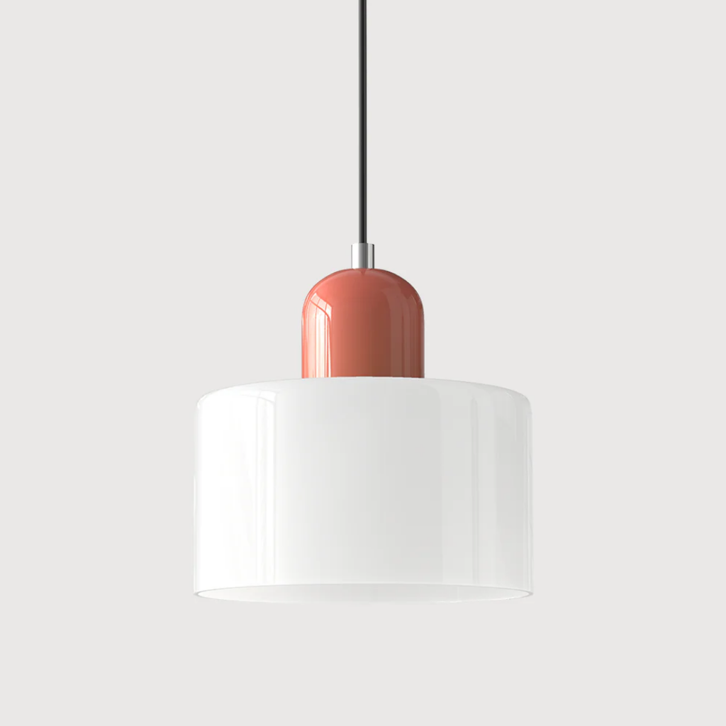 Retro Pendellampe med Glas Skærm og Justerbar Ledning for en Varm Atmosfære