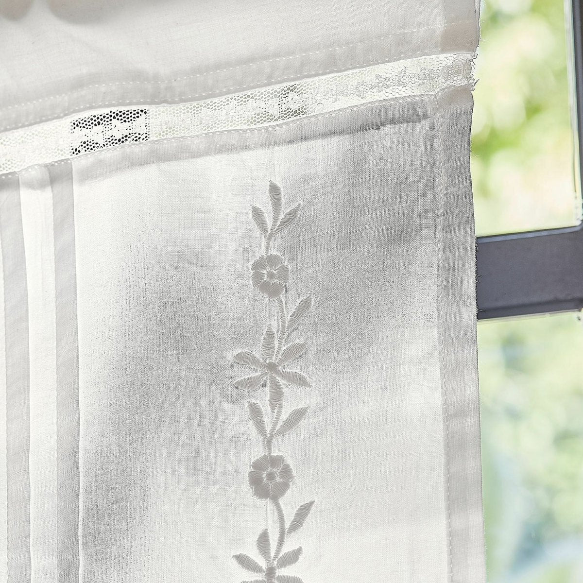 WISTELLE Café-Gardine – Spids-Gardine i Vintage-Stil