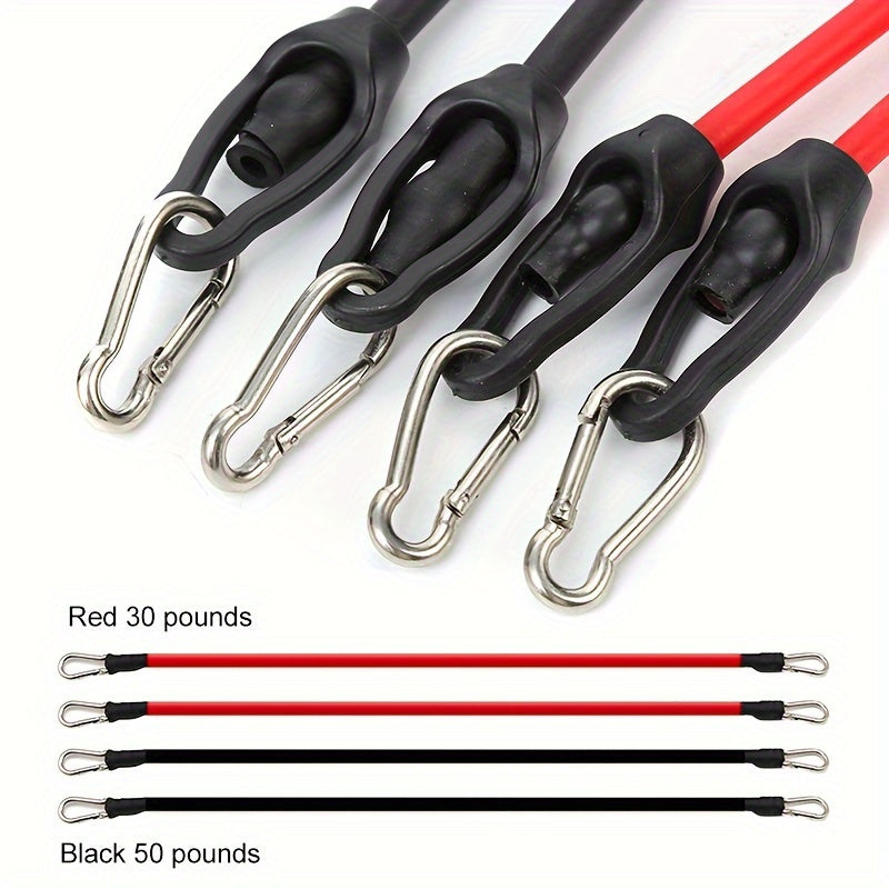 Push-up planke sæt med håndtag, modstandsbånd og tilbehør – ideelt til bryst og mave
