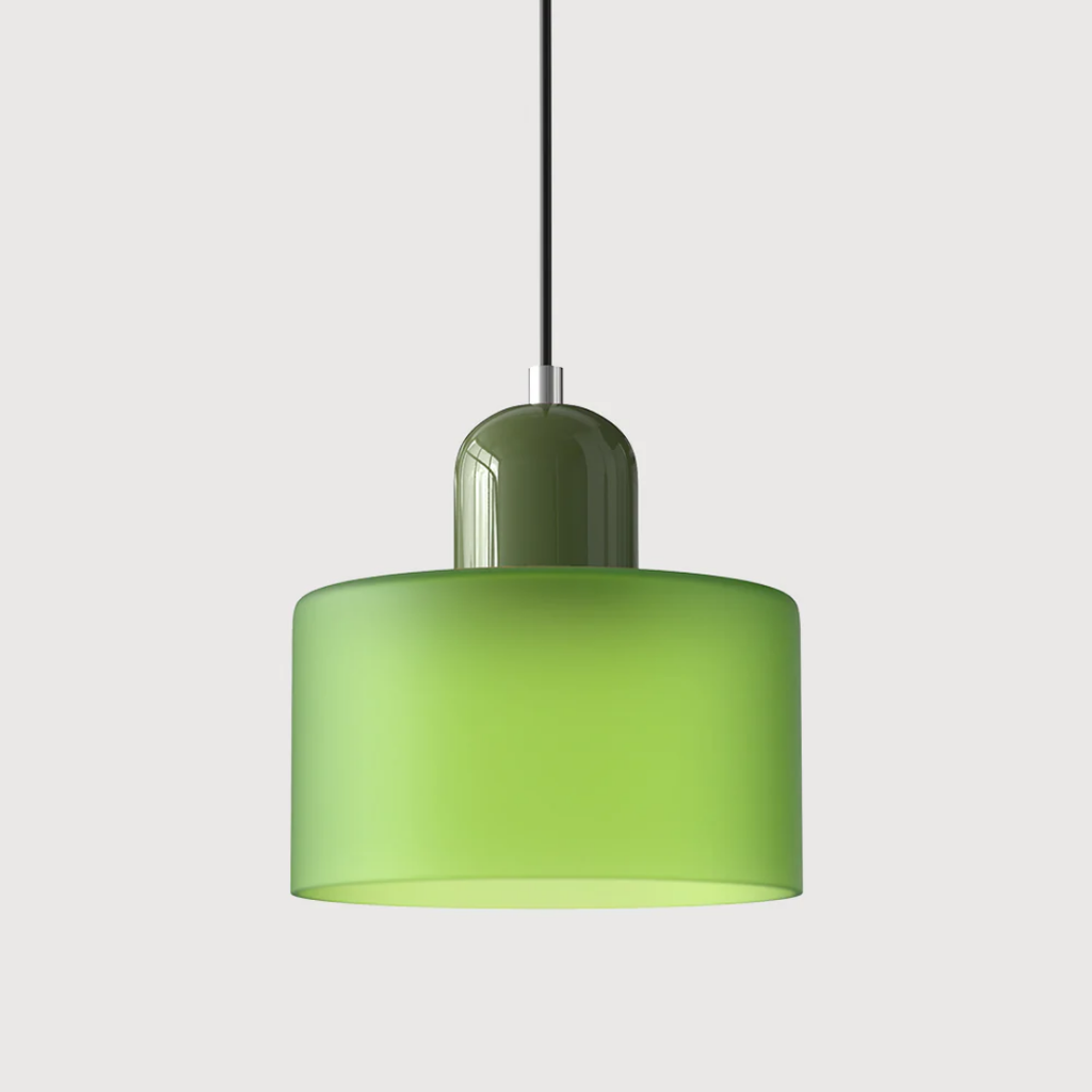 Retro Pendellampe med Glas Skærm og Justerbar Ledning for en Varm Atmosfære