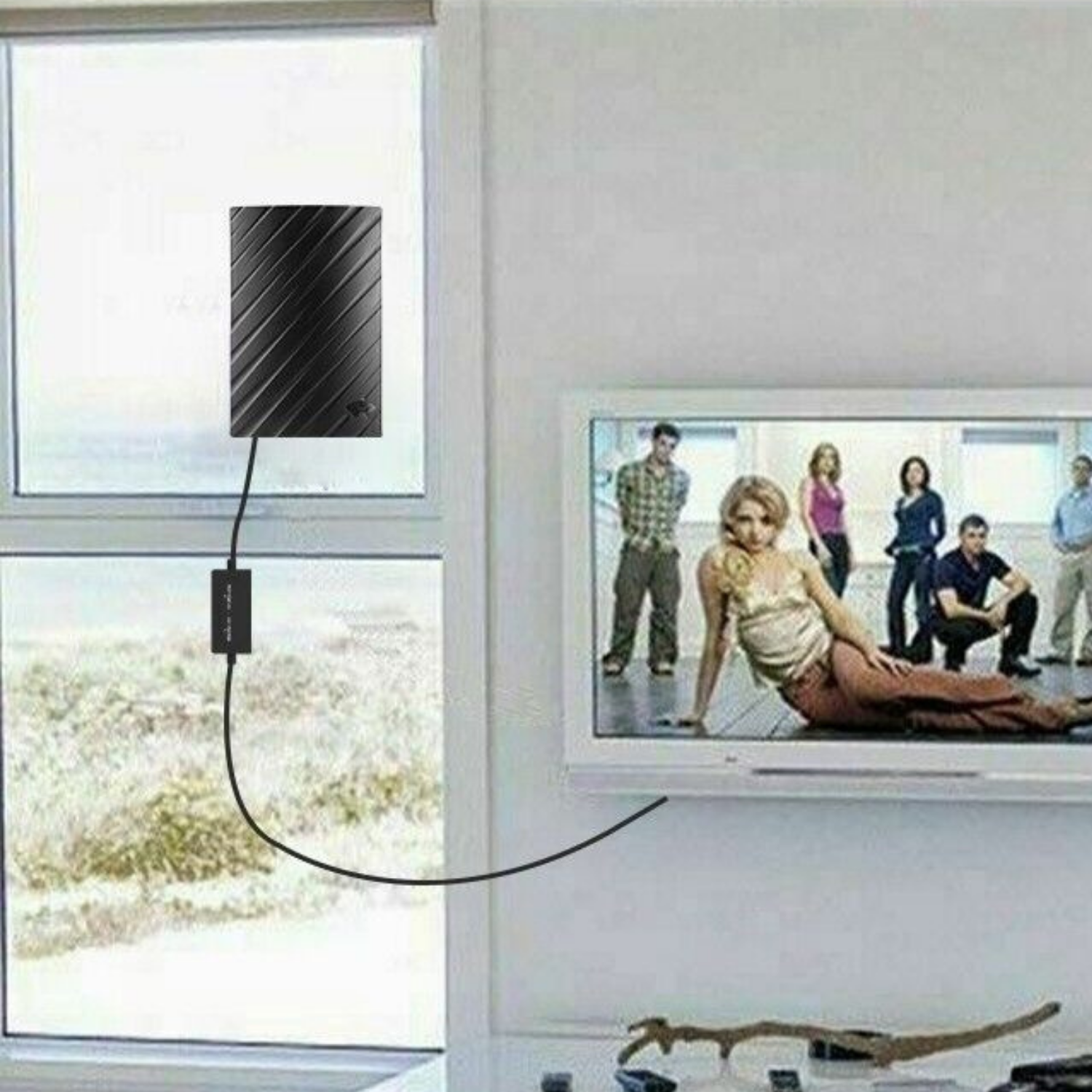 NovaView Pro Indendørs Antenne Til 4K TV Med 600 Miles Rækkevidde