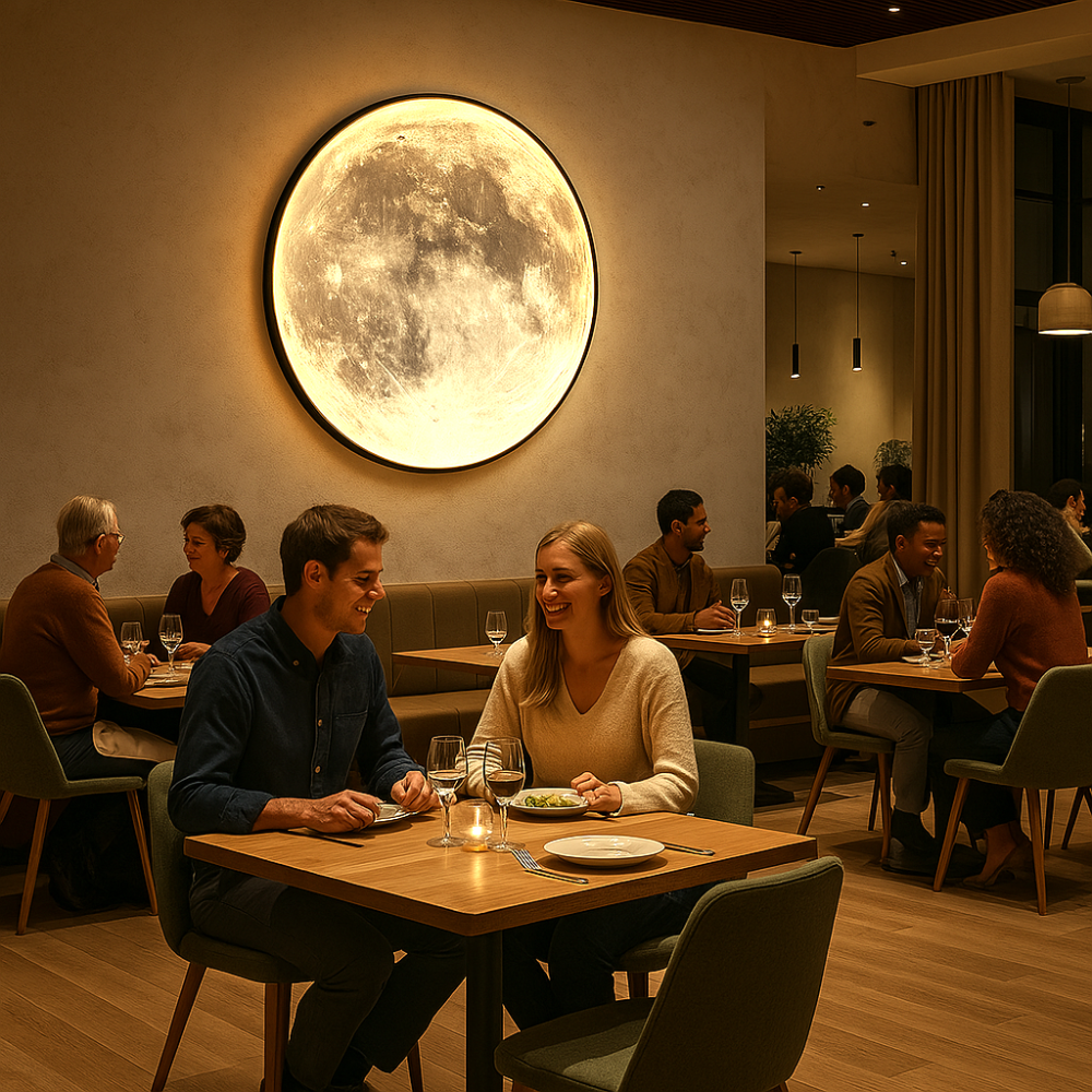 Noctara Måne Atmosfære Lampe Dæmpbar Ambient Belysning Til Stue Og Soveværelse