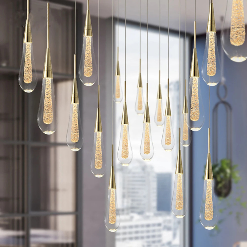 Suspension LED dæmpbar lampe i glas