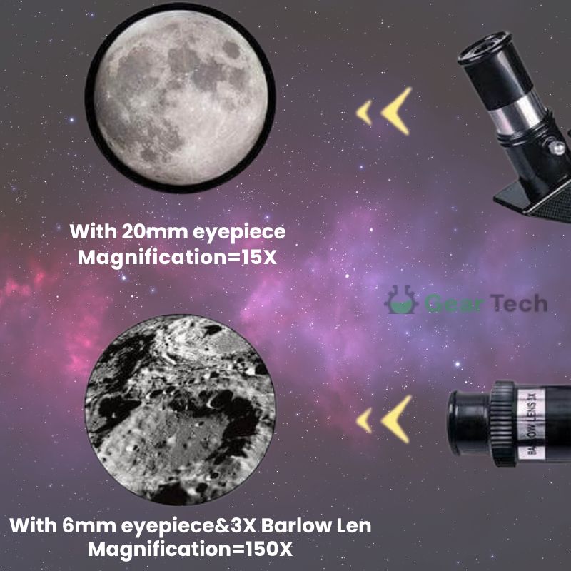 Professionelt Astronomisk Teleskop | 70mm Apertur, 300mm Brændvidde & Nem Opsætning til Stjernekikking og Naturudforskning