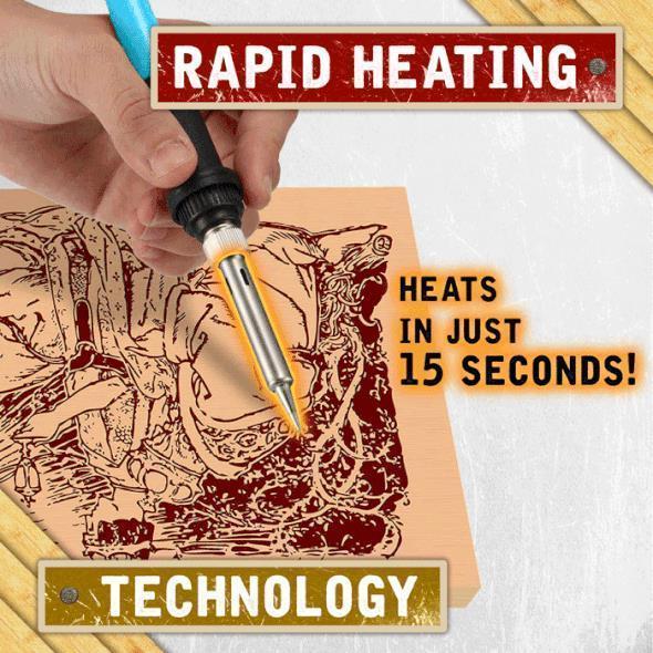 Træbrændingssæt | Justerbar Temperatur & 28 Spidser | Kreativ Hobby