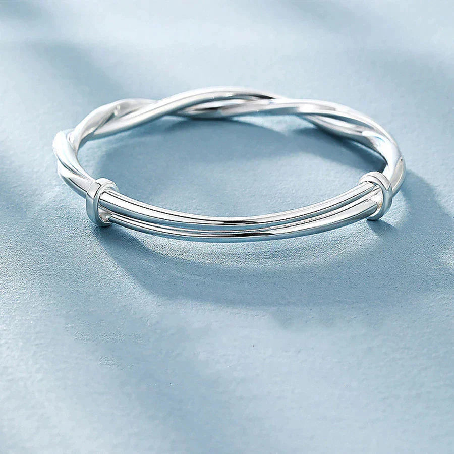 Flettet Sterling Sølv Armbånd Fra Timeless Elara Til Kvinder