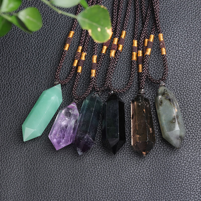 Naturlig Krystal-Amethyst Helende Halskæde – Lyra