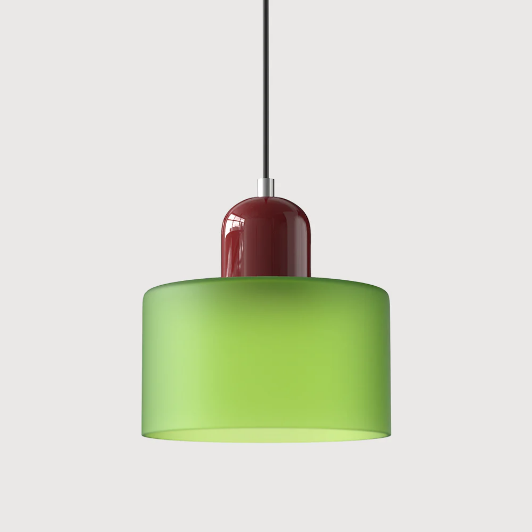 Retro Pendellampe med Glas Skærm og Justerbar Ledning for en Varm Atmosfære