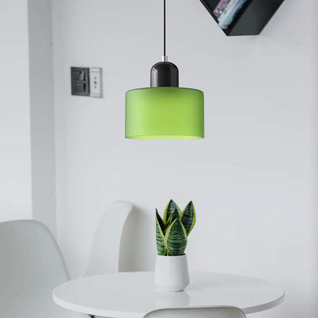 Retro Pendellampe med Glas Skærm og Justerbar Ledning for en Varm Atmosfære