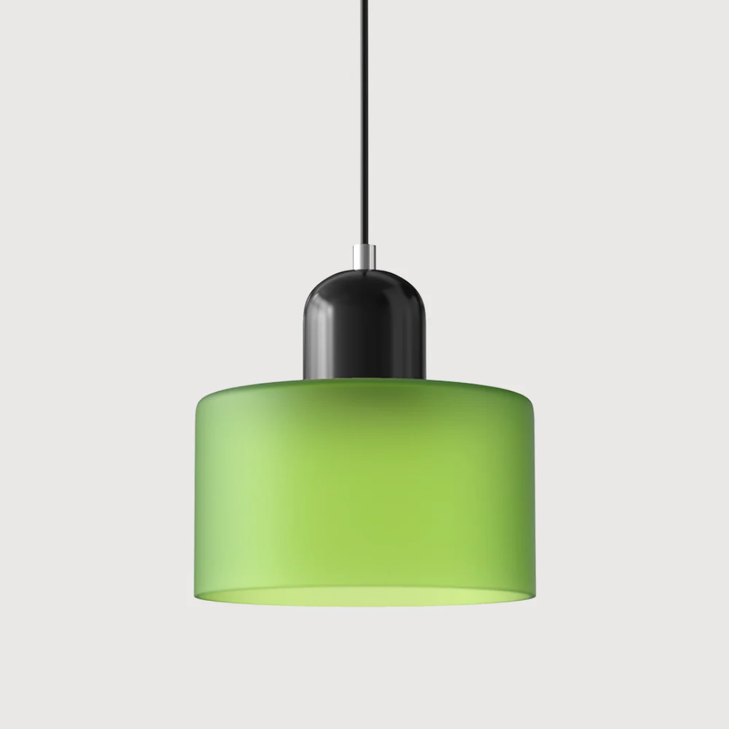 Retro Pendellampe med Glas Skærm og Justerbar Ledning for en Varm Atmosfære