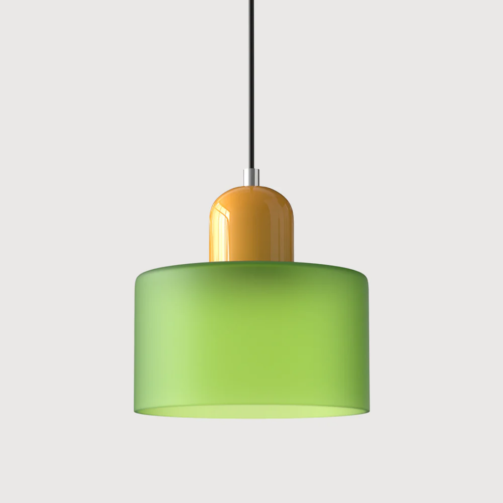 Retro Pendellampe med Glas Skærm og Justerbar Ledning for en Varm Atmosfære